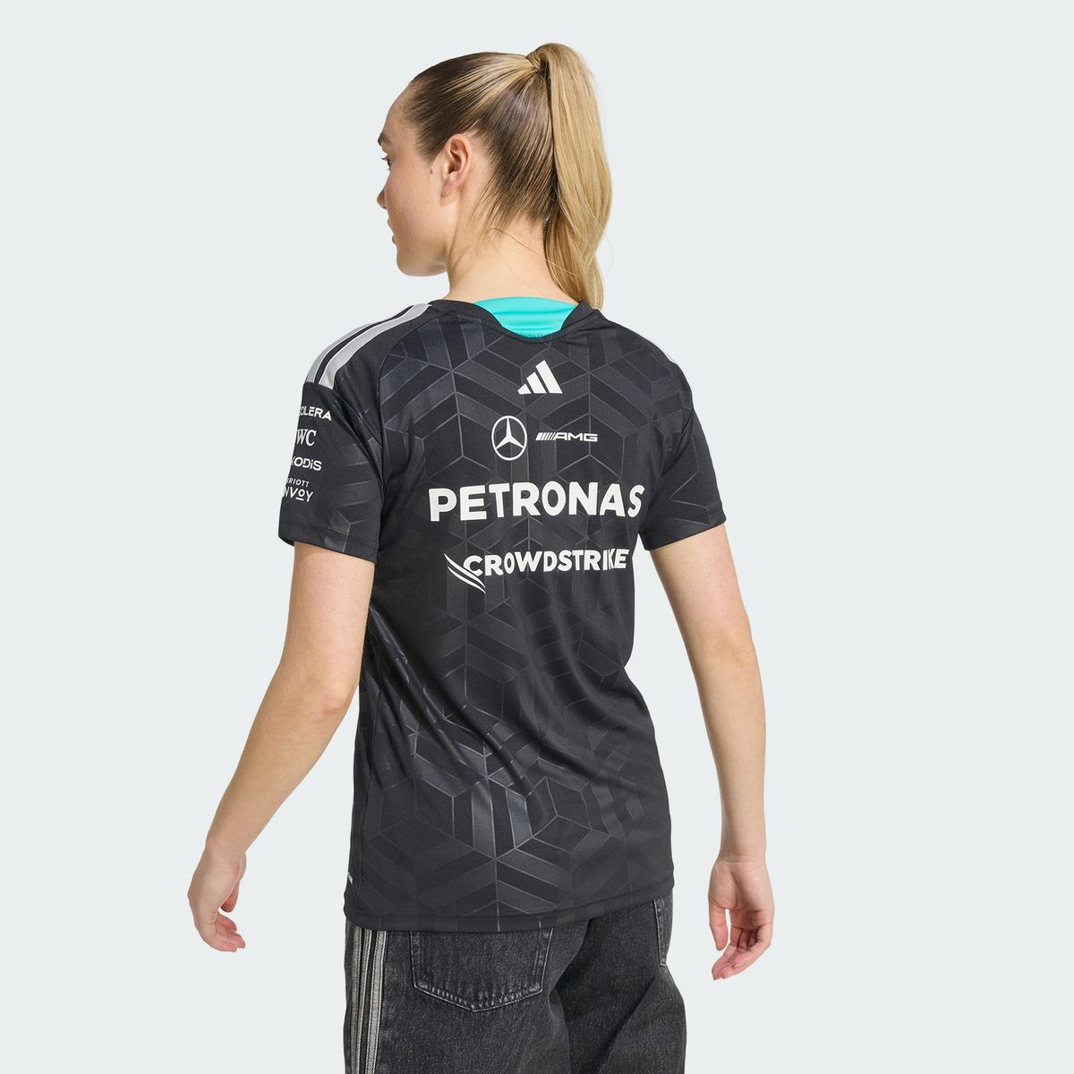 아디다스(ADIDAS) 메르세데스 AMG F1 팀 드라이버 저지 W - 블랙 / KF0162