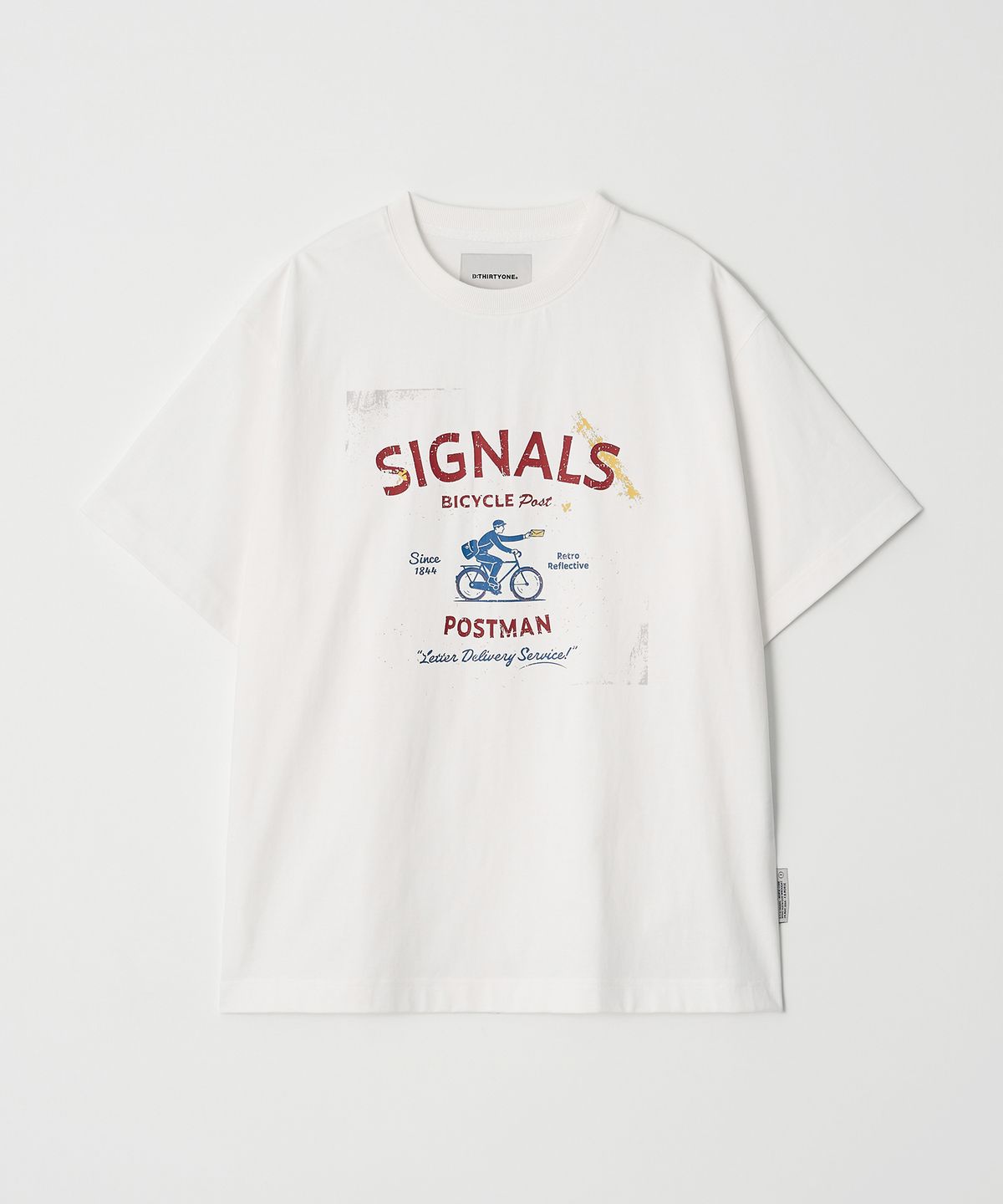 디써티원(DTHIRTYONE) Telegraph Archive Ringer Tee (WHITE)