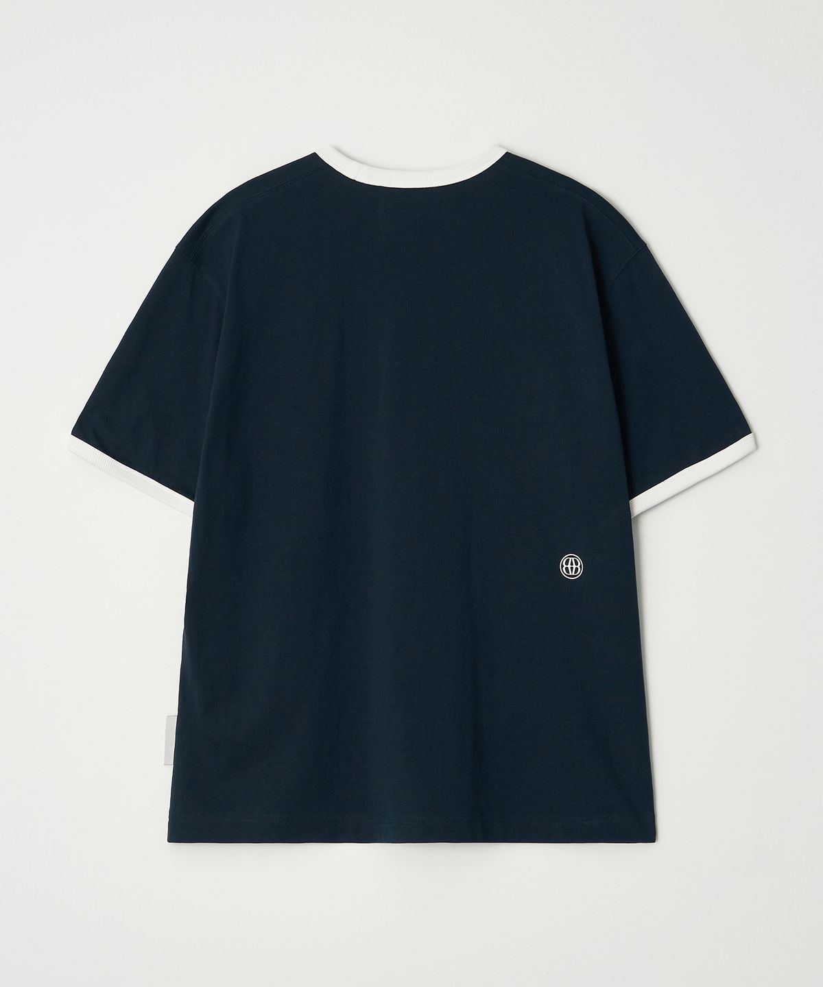 디써티원(DTHIRTYONE) Embroidered Lettering Short Sleeve T-Shirt (NAVY)