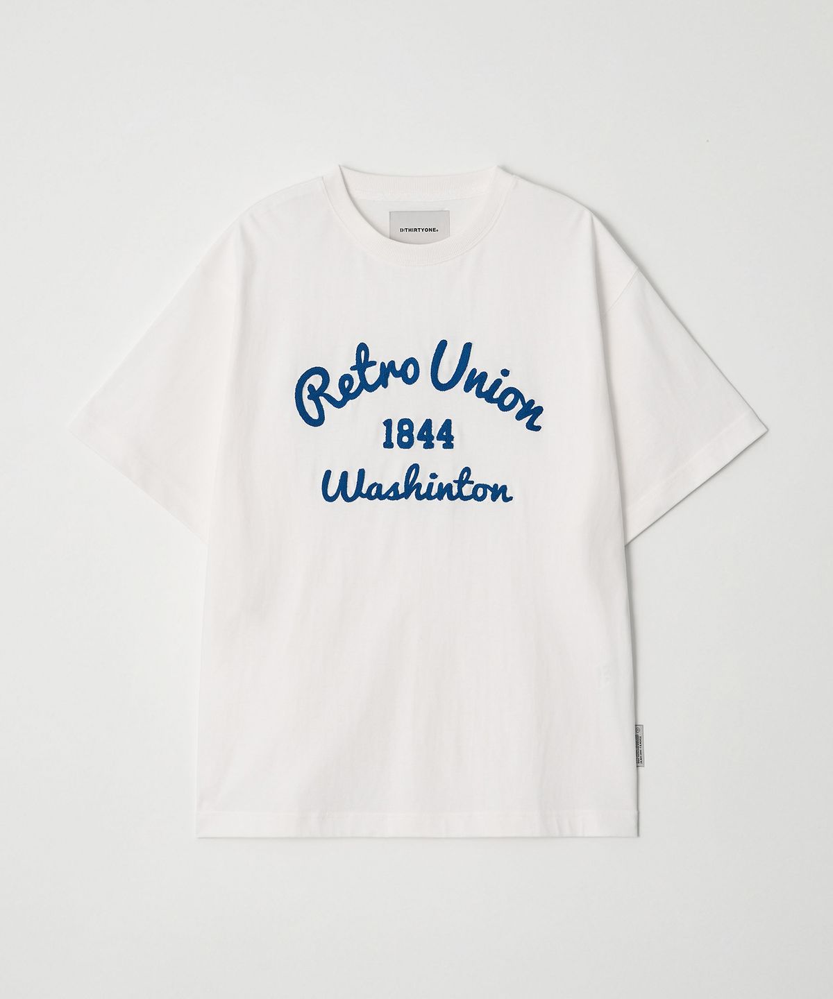 디써티원(DTHIRTYONE) Multi Stripe Short Sleeve T-Shirt (WHITE)