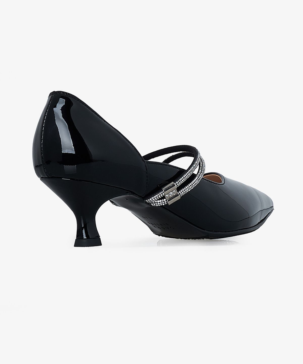 세라(SAERA) 크리스탈 더블 스트랩 에나멜 펌프스 K56P012