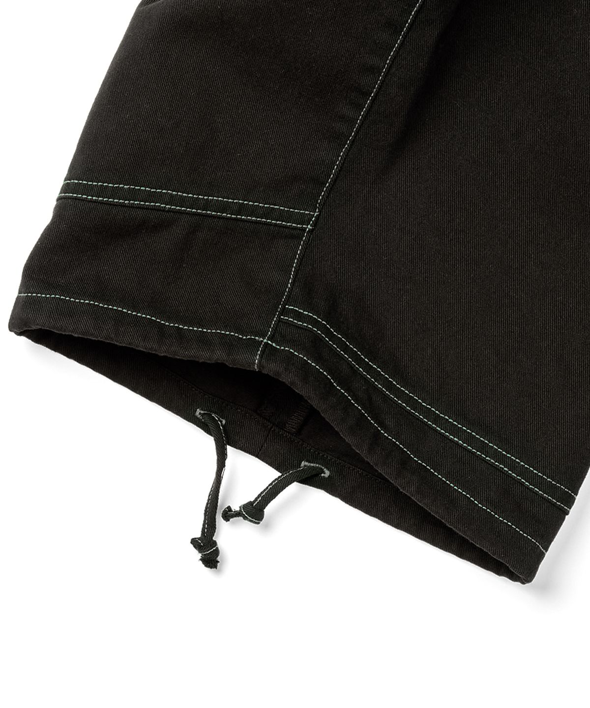 예스아이씨(YESEYESEE) Contrast Stitch Cargo Shorts Black