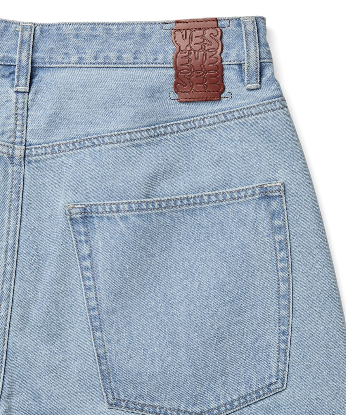 예스아이씨(YESEYESEE) Calf Cut Jort Light Indigo