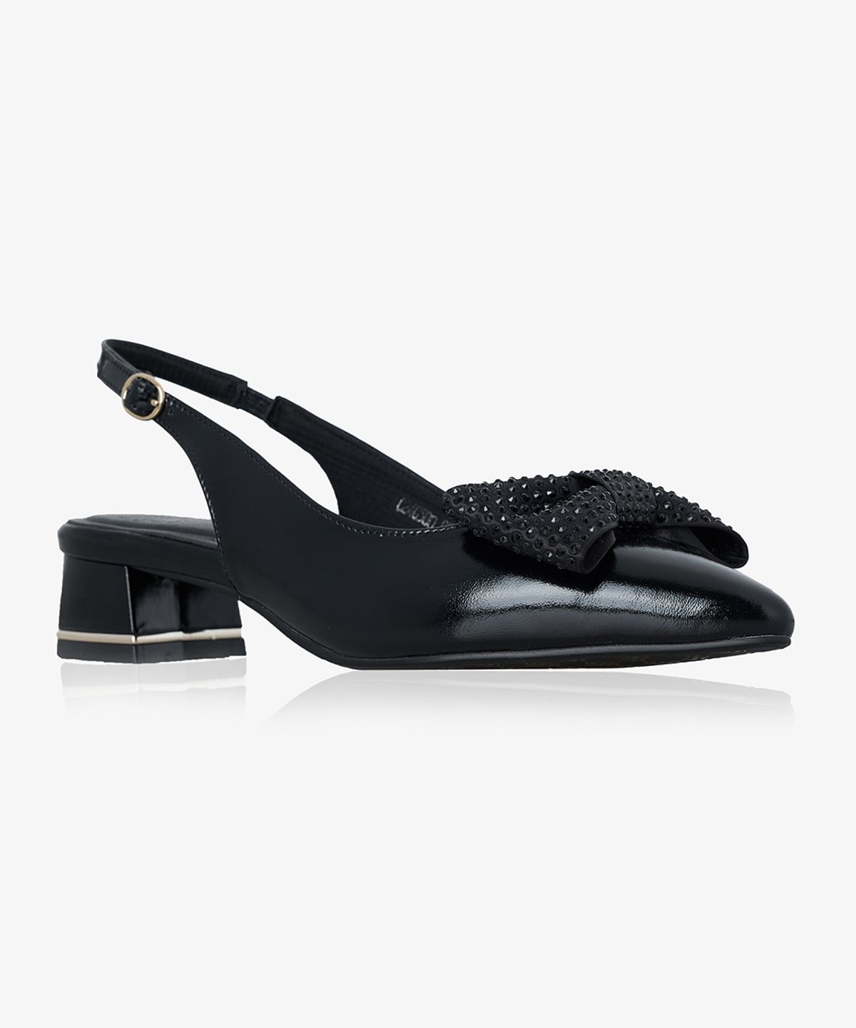 세라(SAERA) 크리스탈 보우 로우 힐 슬링백 K56G500