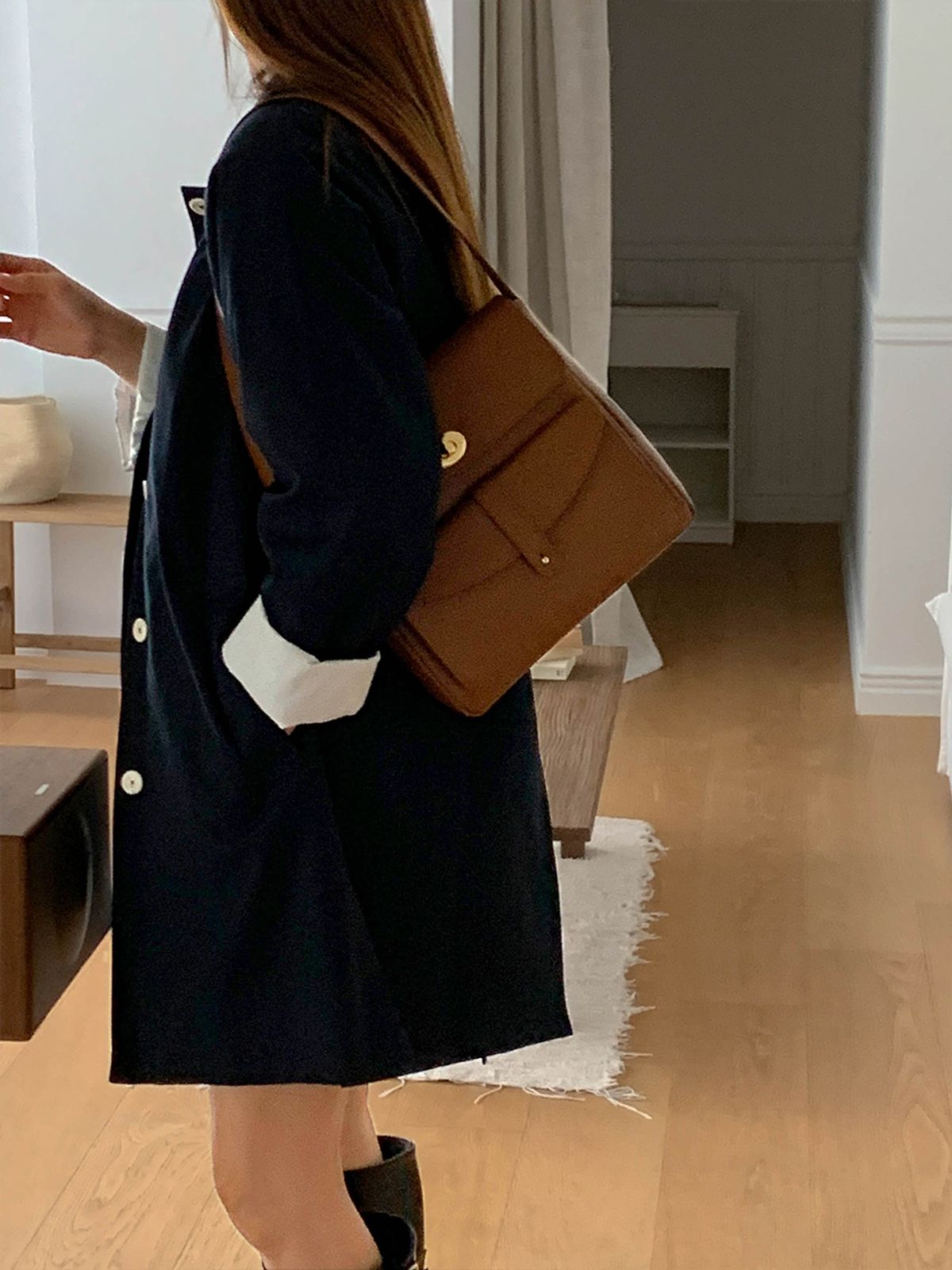 메흐(MEHEU) EMILY SHOULDER BAG (milk brown)