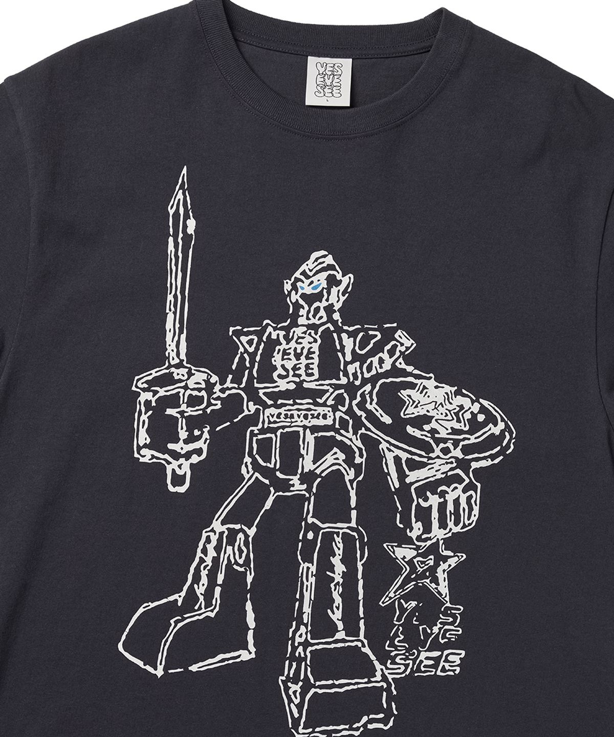 예스아이씨(YESEYESEE) Y.E.S Plamodel Tee Charcoal