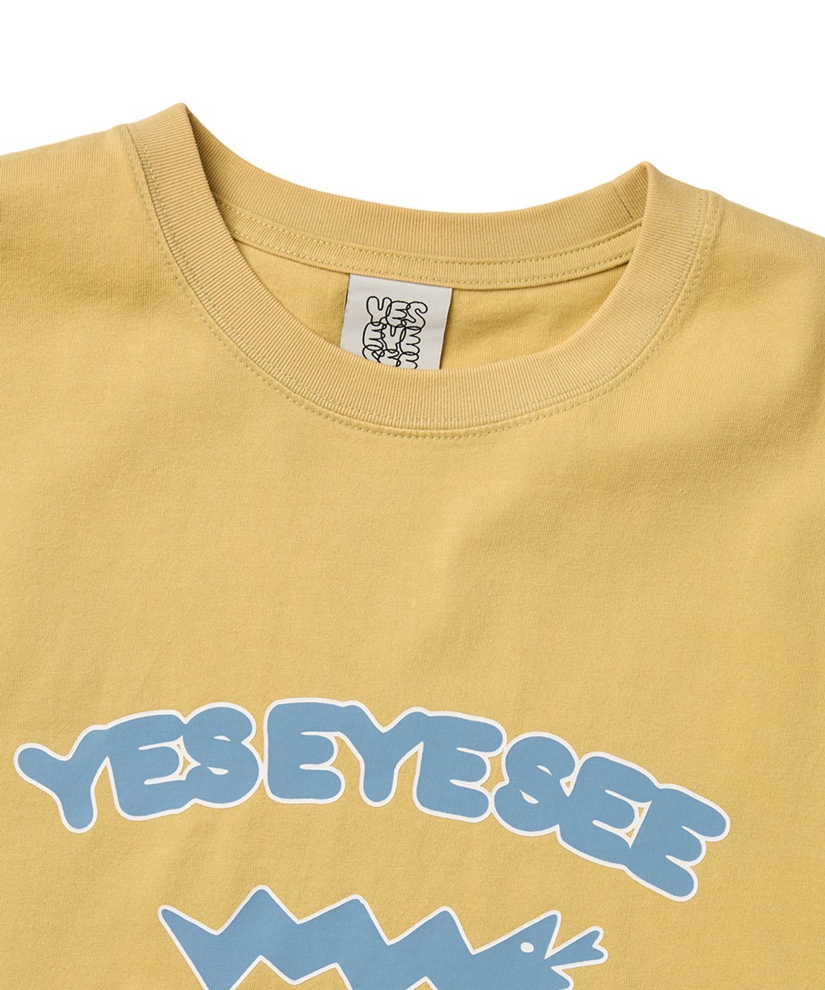 예스아이씨(YESEYESEE) SN Hardware Washed Tee Light Mustard