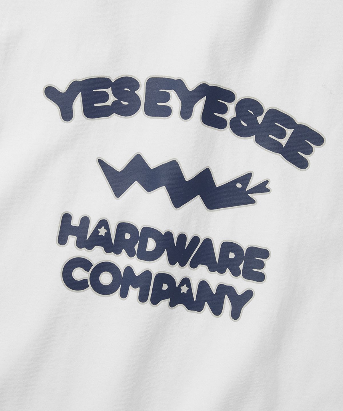 예스아이씨(YESEYESEE) SN Hardware Washed Tee White