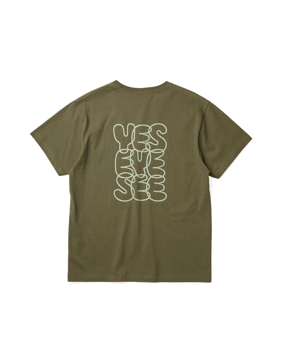 예스아이씨(YESEYESEE) C-Logo Tee Khaki