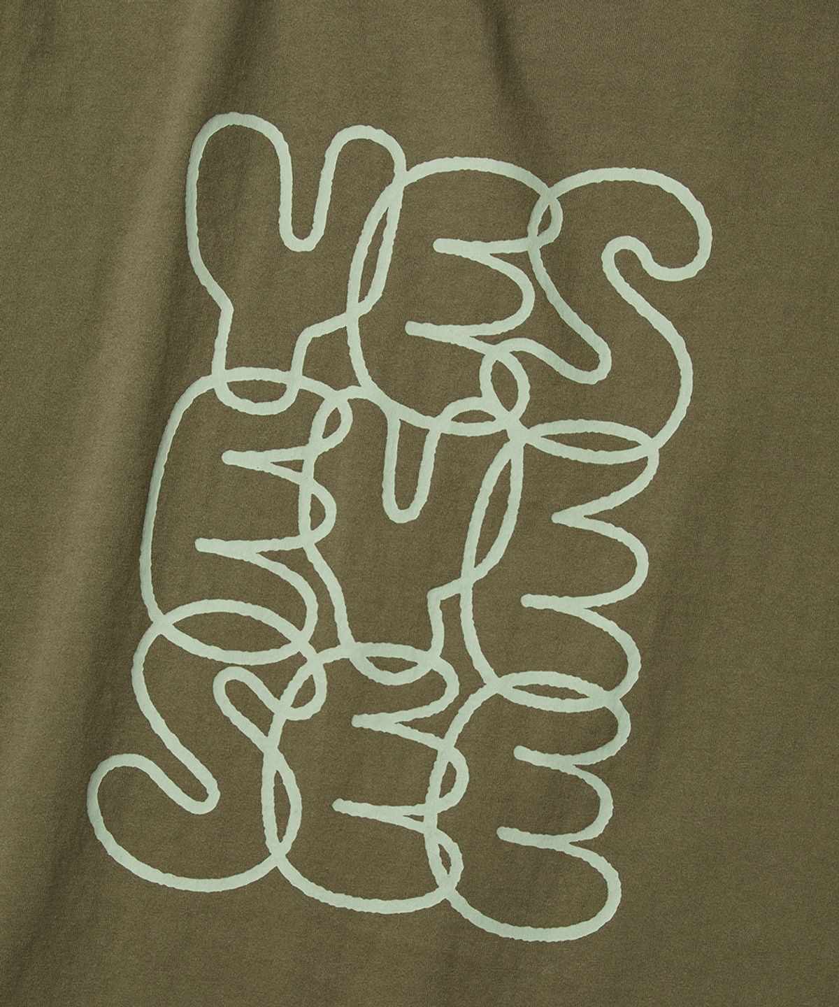 예스아이씨(YESEYESEE) C-Logo Tee Khaki