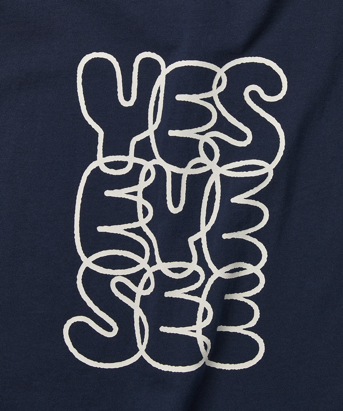 예스아이씨(YESEYESEE) C-Logo Tee Navy