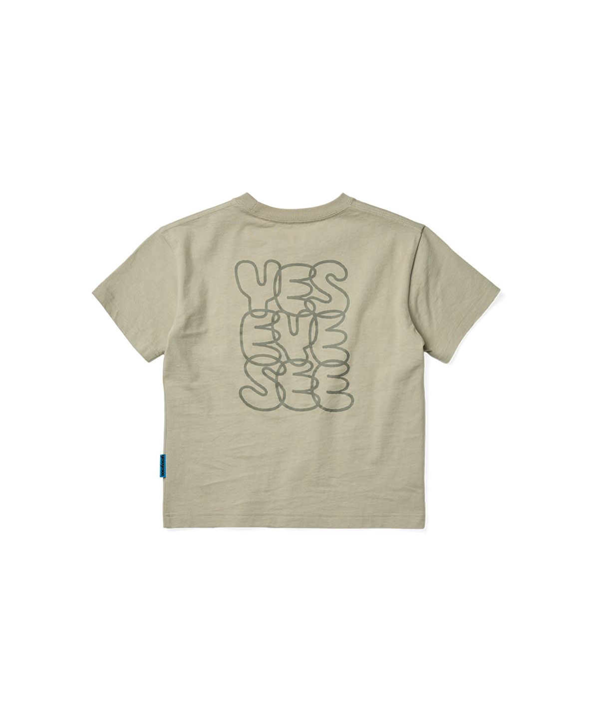예스아이씨(YESEYESEE) C-Logo Kids Tee Light Olive