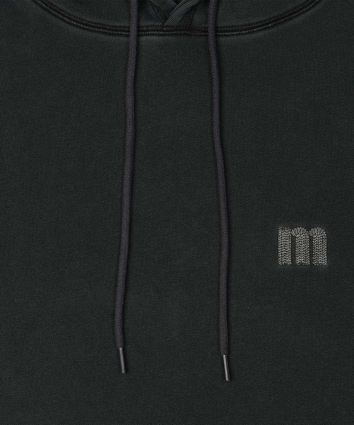 맨하탄레코즈(MANHATTAN RECORDS) MR Stitch PM Crop Hoodie - Black