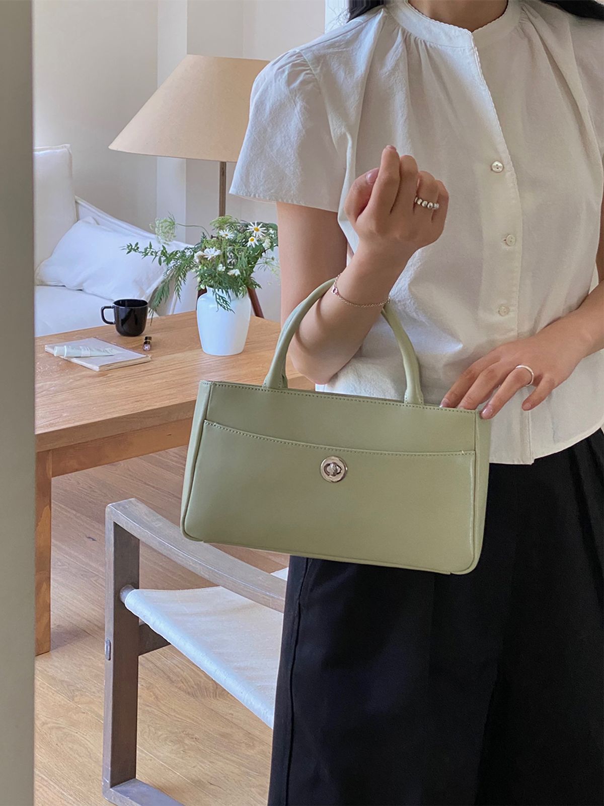 메흐(MEHEU) RYLEE TOTE BAG (olive)