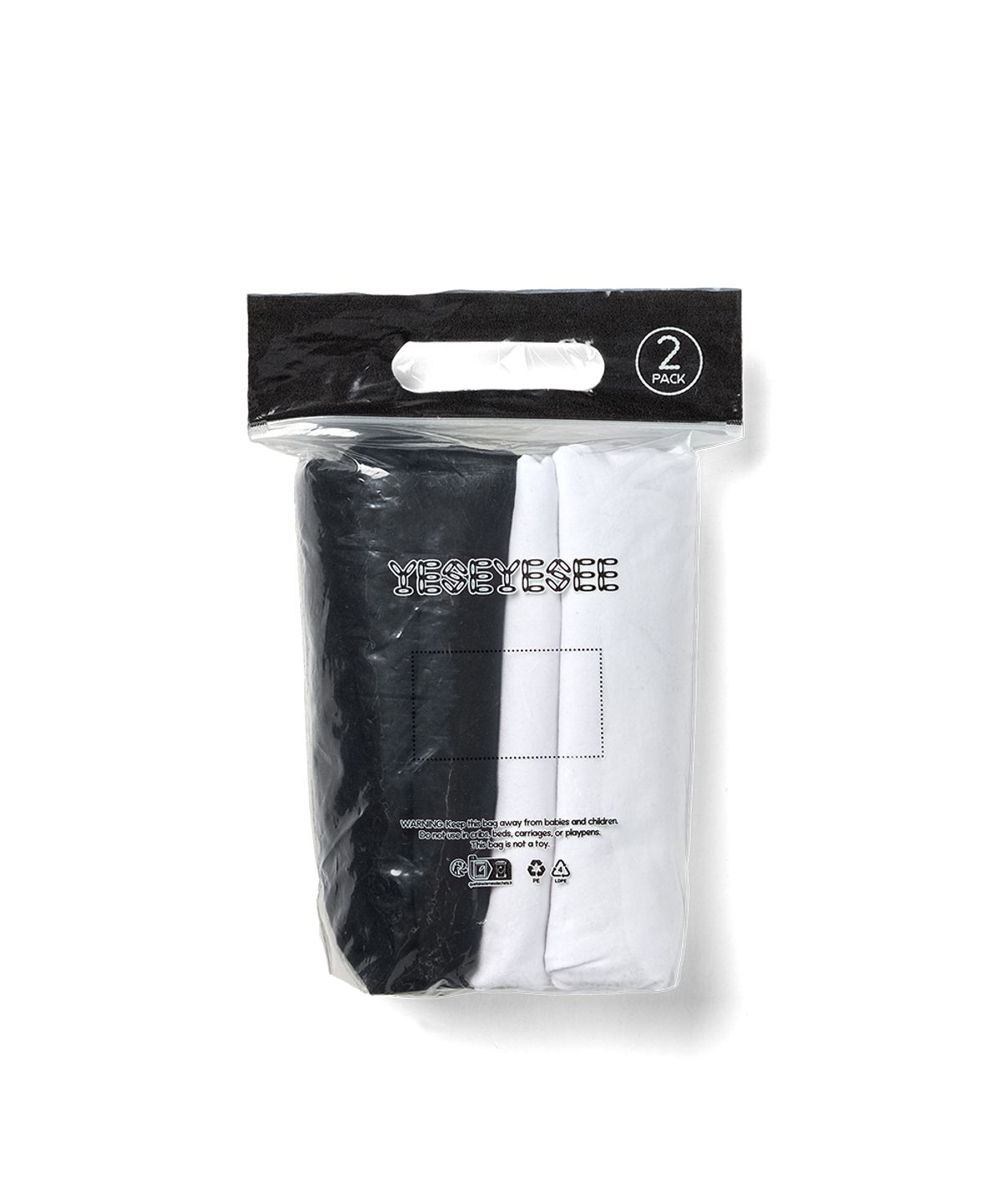 예스아이씨(YESEYESEE) C-Logo Easy 2 Pack Tee Multi