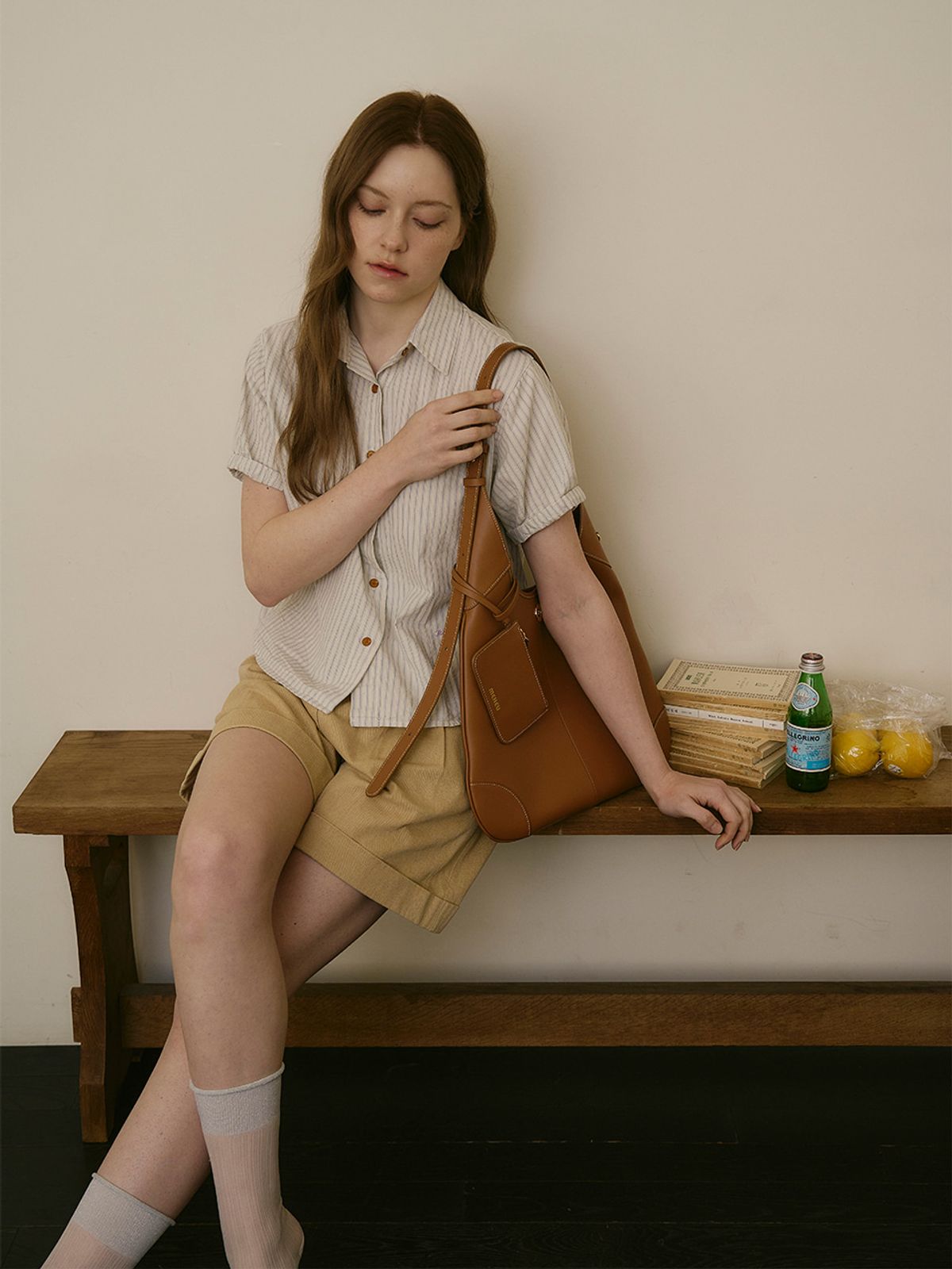 메흐(MEHEU) BRENDA HOBO BAG (caramel brown)
