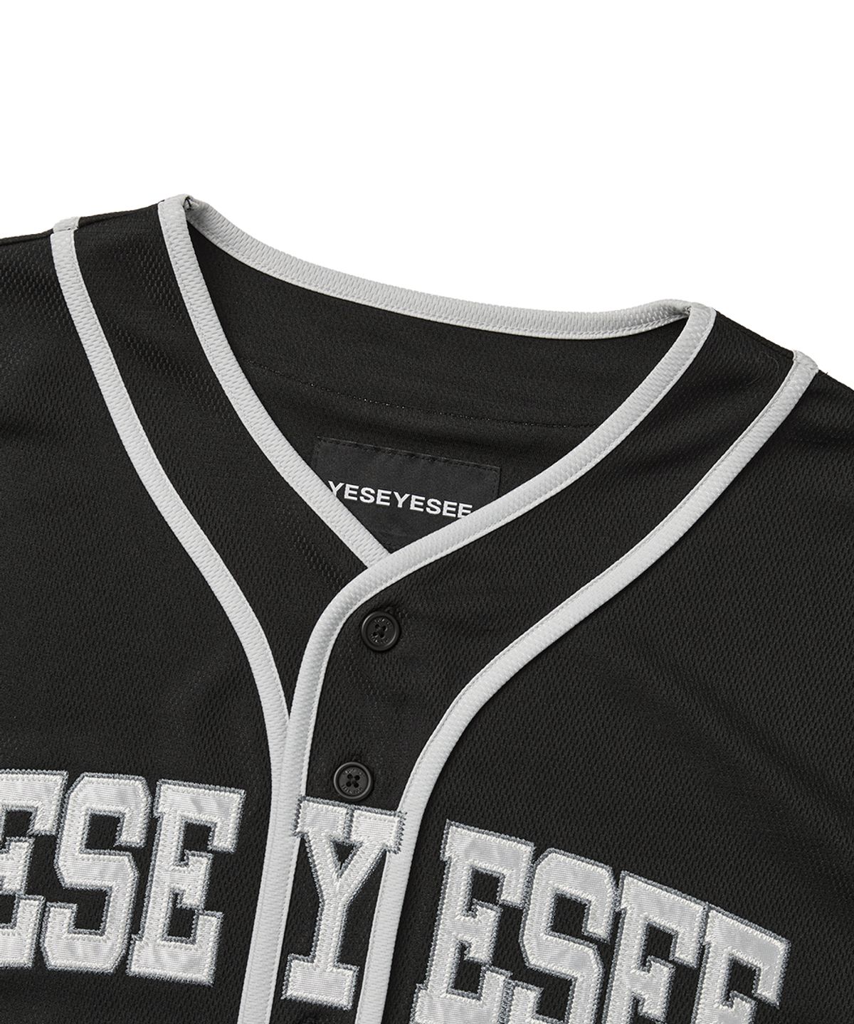 예스아이씨(YESEYESEE) Y.E.S College Baseball Jersey Black