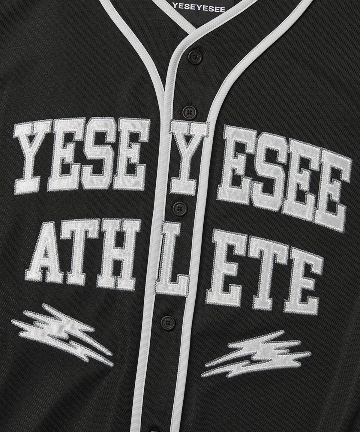 예스아이씨(YESEYESEE) Y.E.S College Baseball Jersey Black