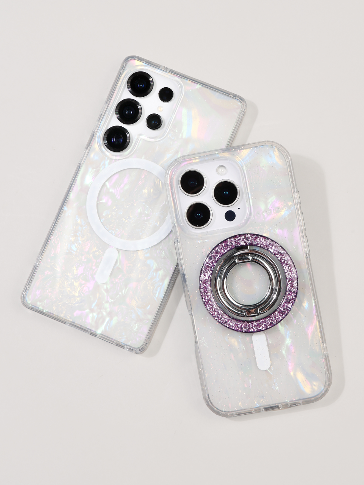 디자인스킨(DESIGNSKIN) 갤럭시S26/울트라 피닉스 범퍼 맥세이프 케이스-마블/화이트