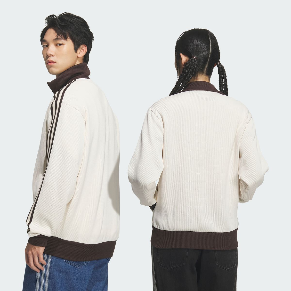 아디다스(ADIDAS) 파이어버드 니트 트랙탑 - 원더화이트 / KQ5500