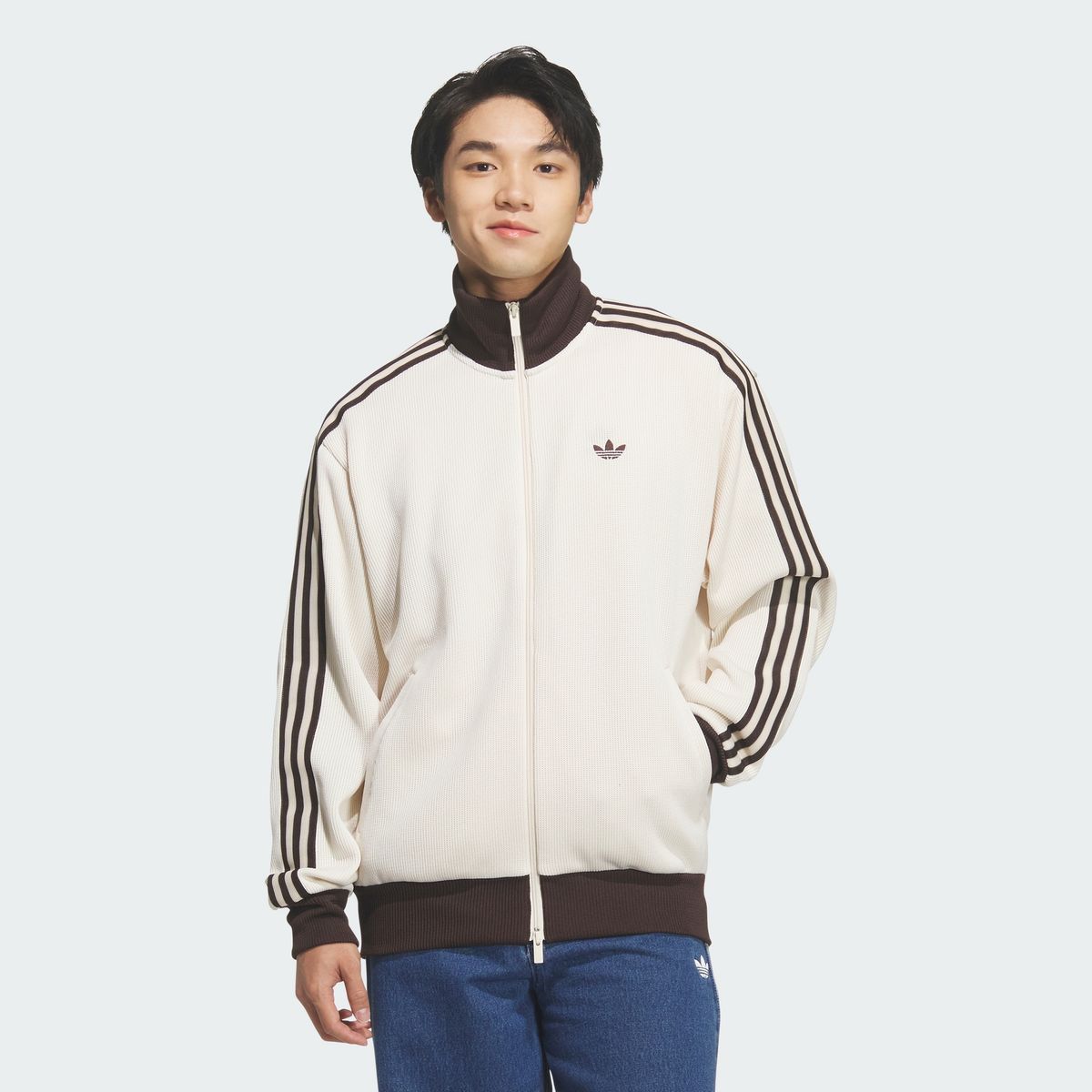 아디다스(ADIDAS) 파이어버드 니트 트랙탑 - 원더화이트 / KQ5500