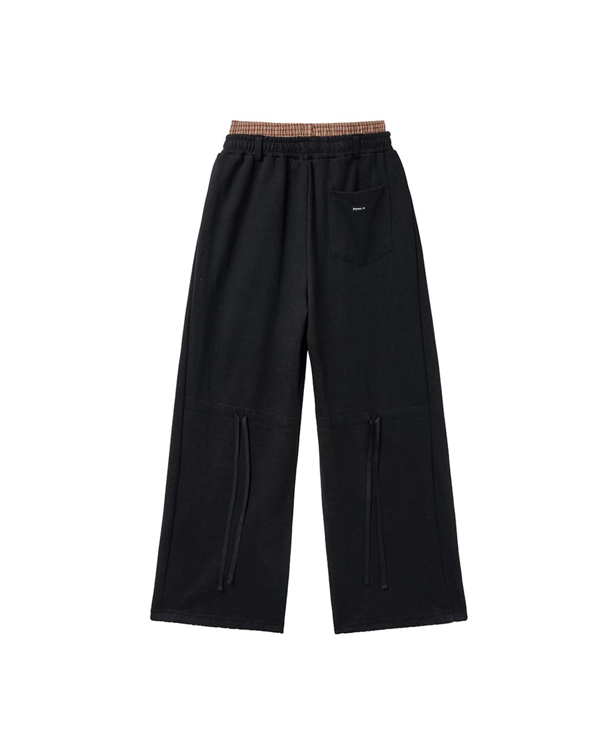 렌세(RENSE) Double Waist Sweatpants Black