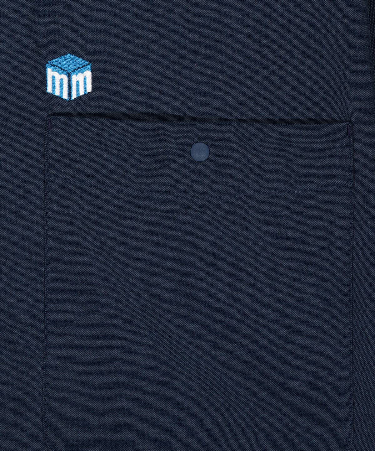 맨하탄레코즈(MANHATTAN RECORDS) MR 7in. Vinyl Pocket Shirt - Navy
