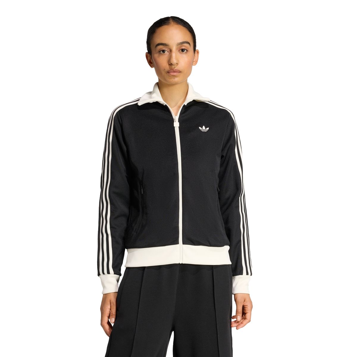 아디다스(ADIDAS) 클래식 트랙탑 - 블랙:화이트 / KD7969