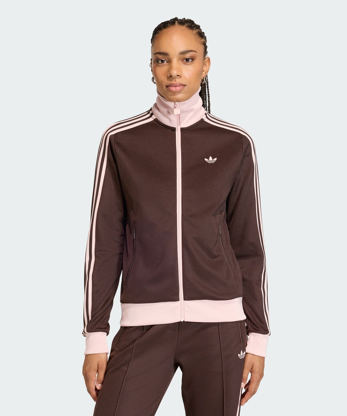 아디다스(ADIDAS) 클래식 트랙탑 - 아우라커피:샌드핑크 / KD3742