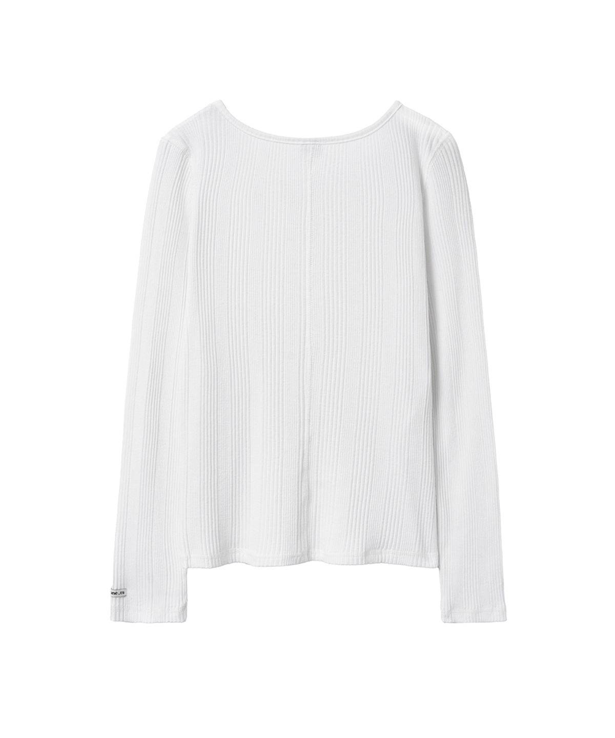렌세(RENSE) Diagonal Button Tee White