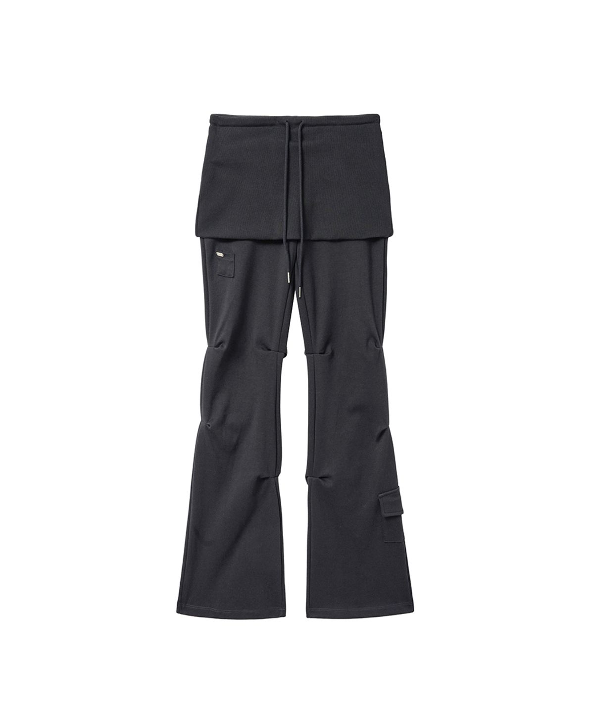 렌세(RENSE) Bootcut Skirt Pants Charcoal