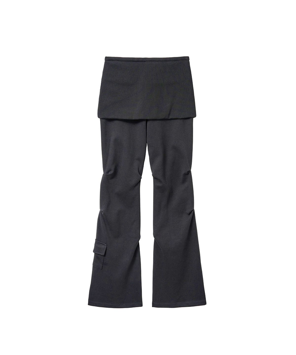 렌세(RENSE) Bootcut Skirt Pants Charcoal