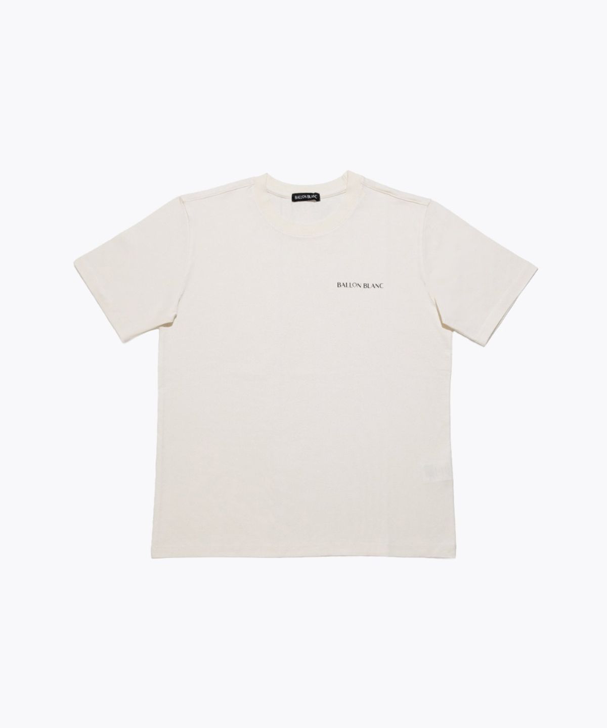 발롱블랑 라이프(BALLONBLANC LIFE) Basic Round Tee - CREAM