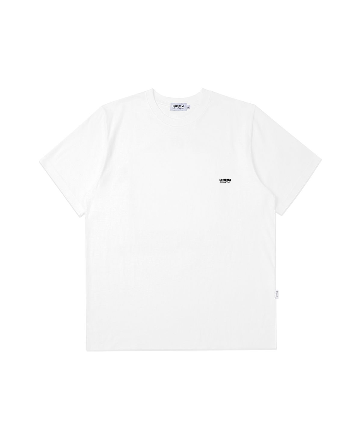 콤팩트 레코드 바(KOMPAKT RECORD BAR) KRB Small Basic Logo T-shirts - White/Black