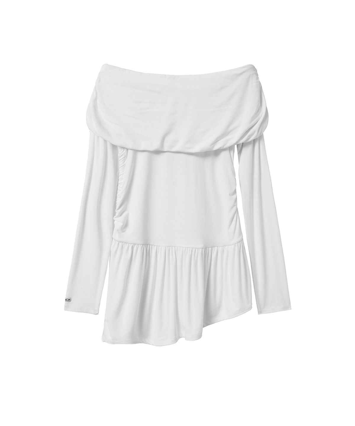 렌세(RENSE) Shirring Off-Shoulder Tee White