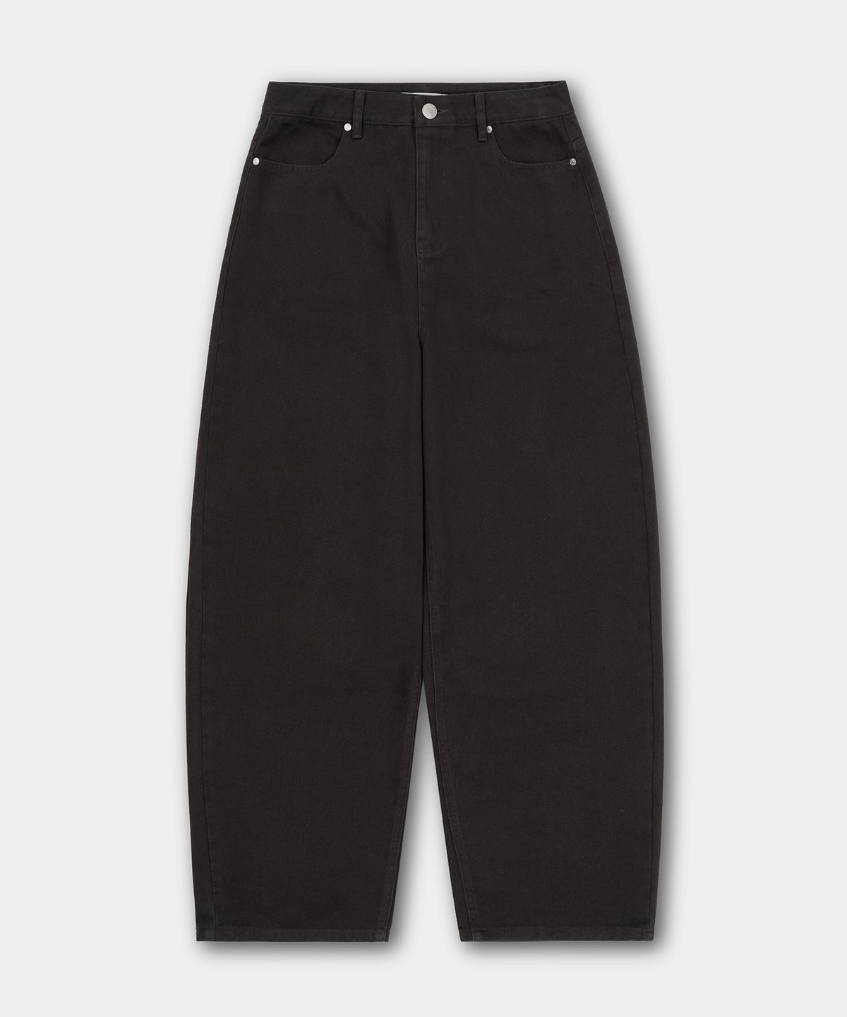 엑스컨테이너(EXCONTAINER) 데일리 커브드 코튼 팬츠 (CHARCOAL)