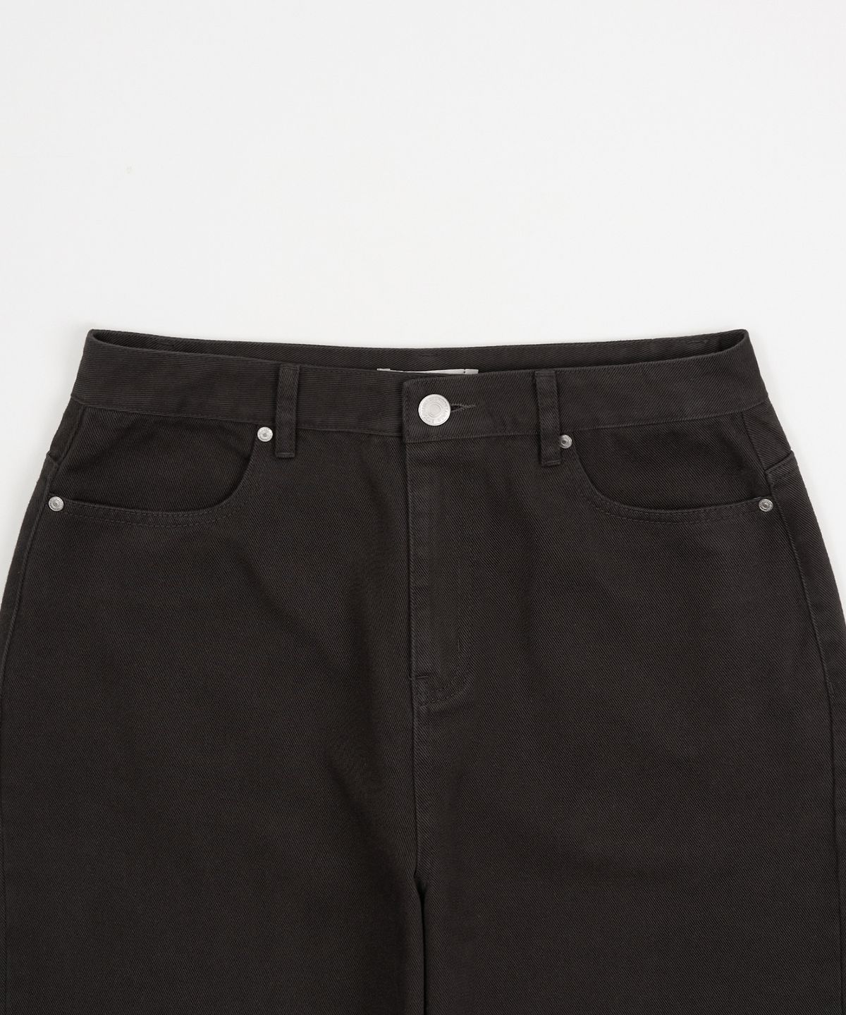 엑스컨테이너(EXCONTAINER) 데일리 커브드 코튼 팬츠 (CHARCOAL)