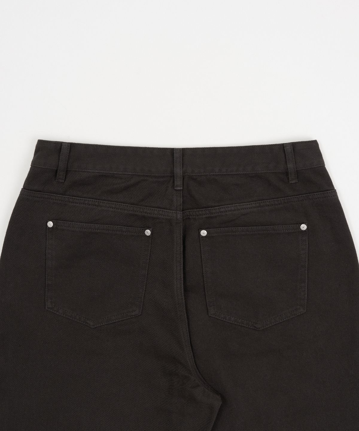 엑스컨테이너(EXCONTAINER) 데일리 커브드 코튼 팬츠 (CHARCOAL)