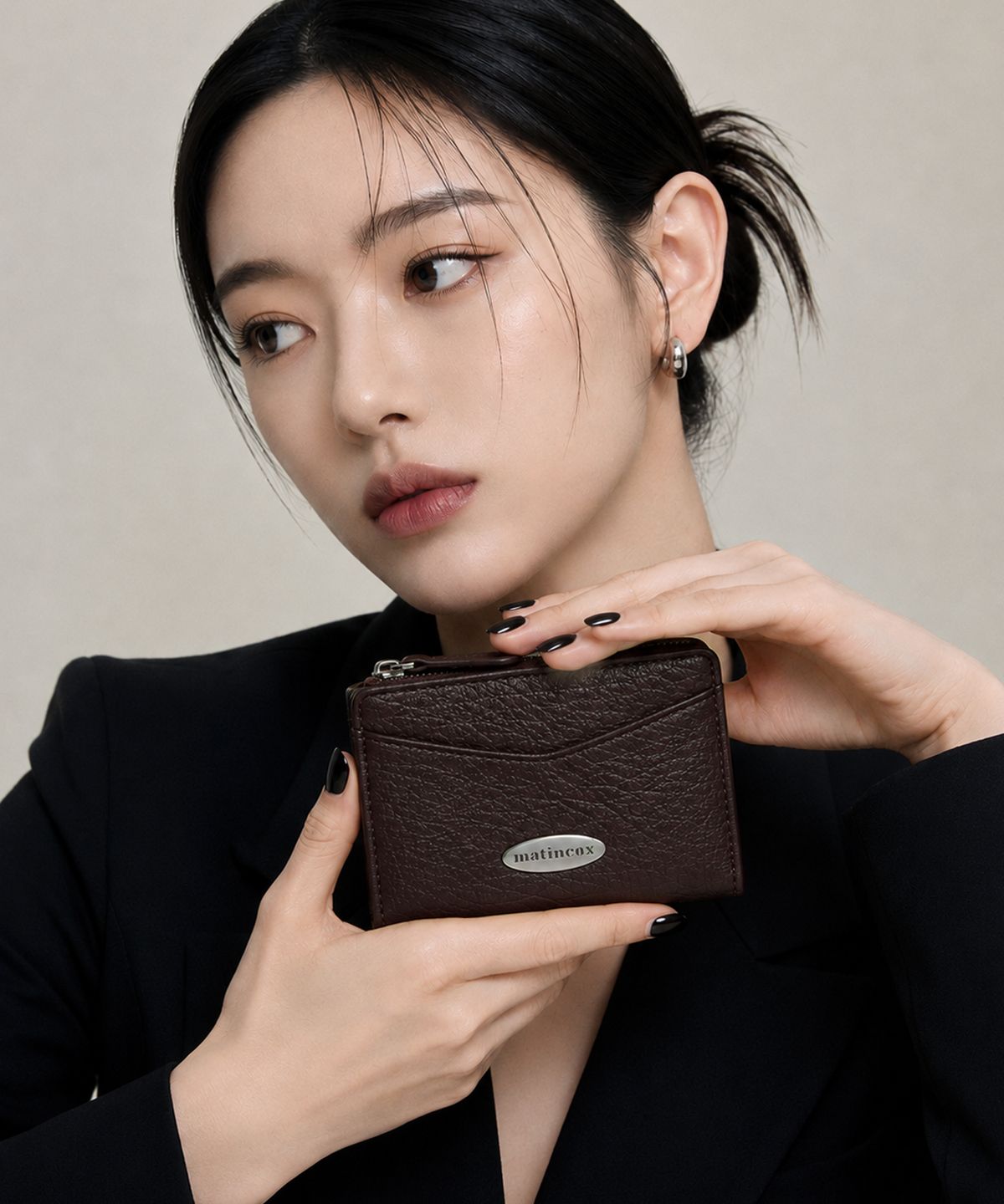 마틴콕스(MATINCOX) Vflat Card Wallet - Chocolate