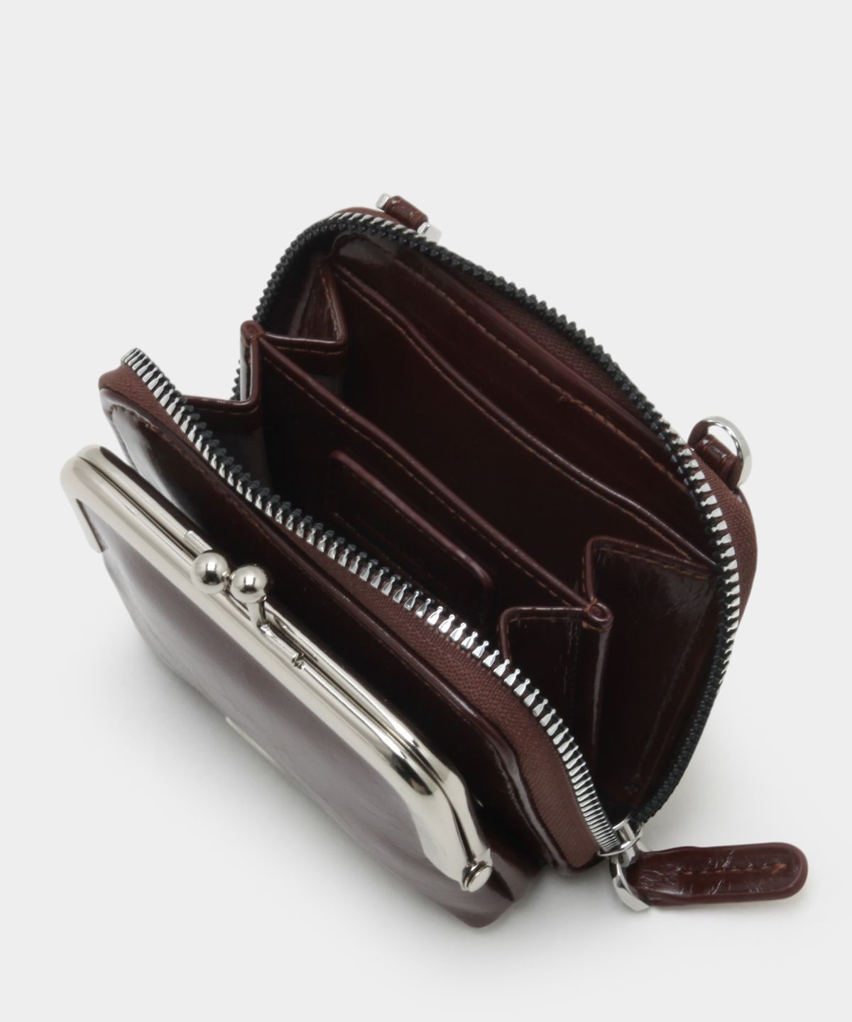 마틴콕스(MATINCOX) kisslock Card Wallet - Chocolate