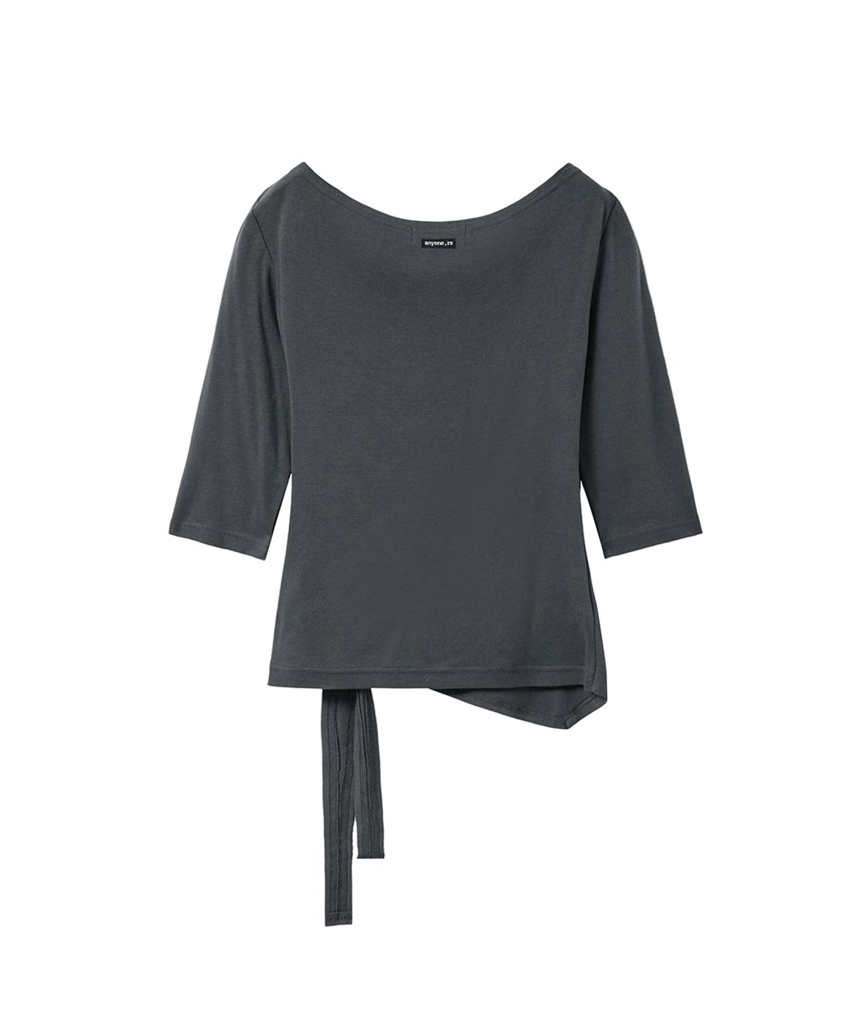 렌세(RENSE) Stud Tie Top Charcoal