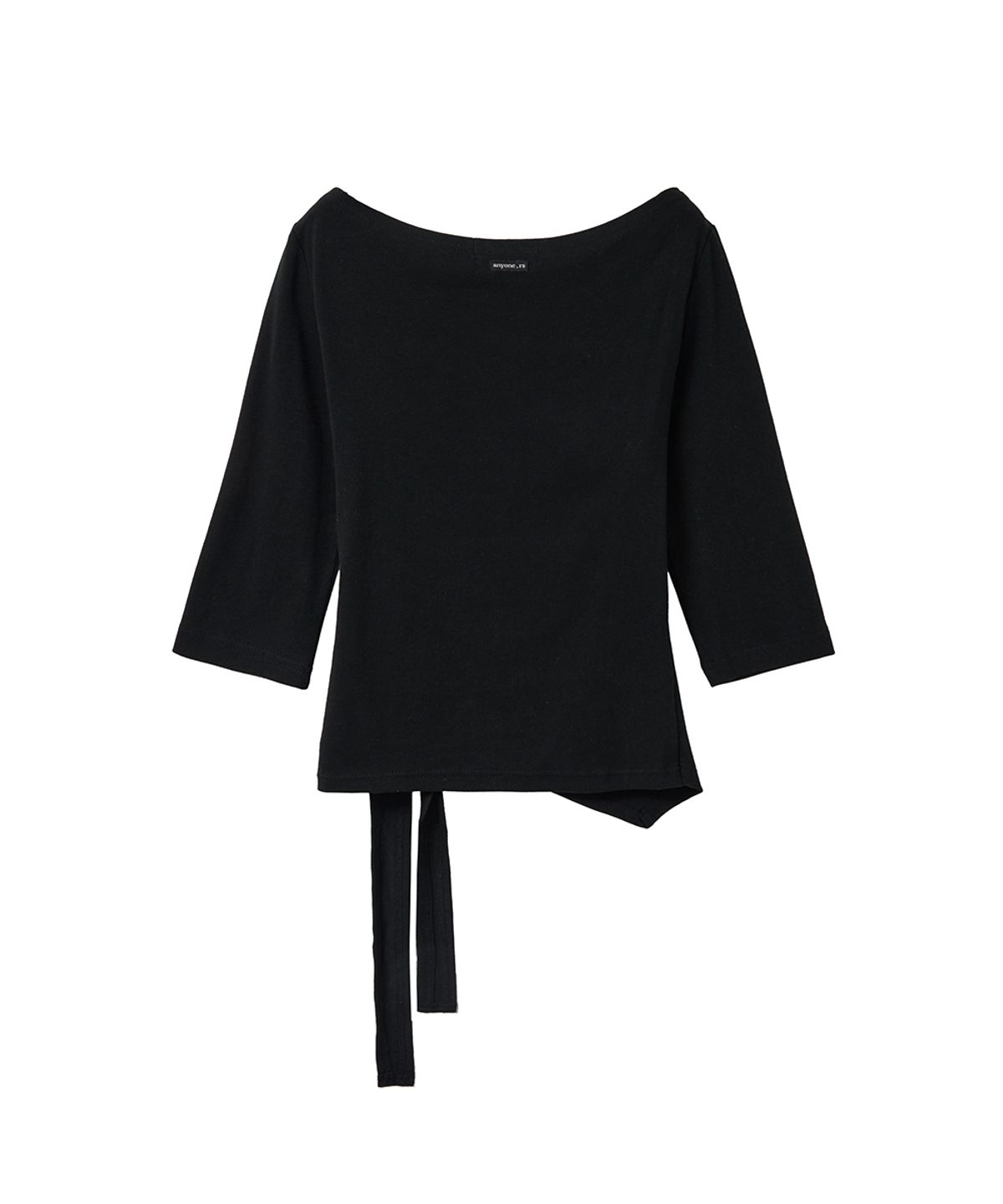 렌세(RENSE) Stud Tie Top Black