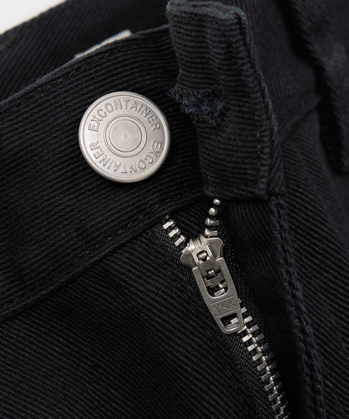 엑스컨테이너(EXCONTAINER) 데일리 커브드 코튼 팬츠 (BLACK)