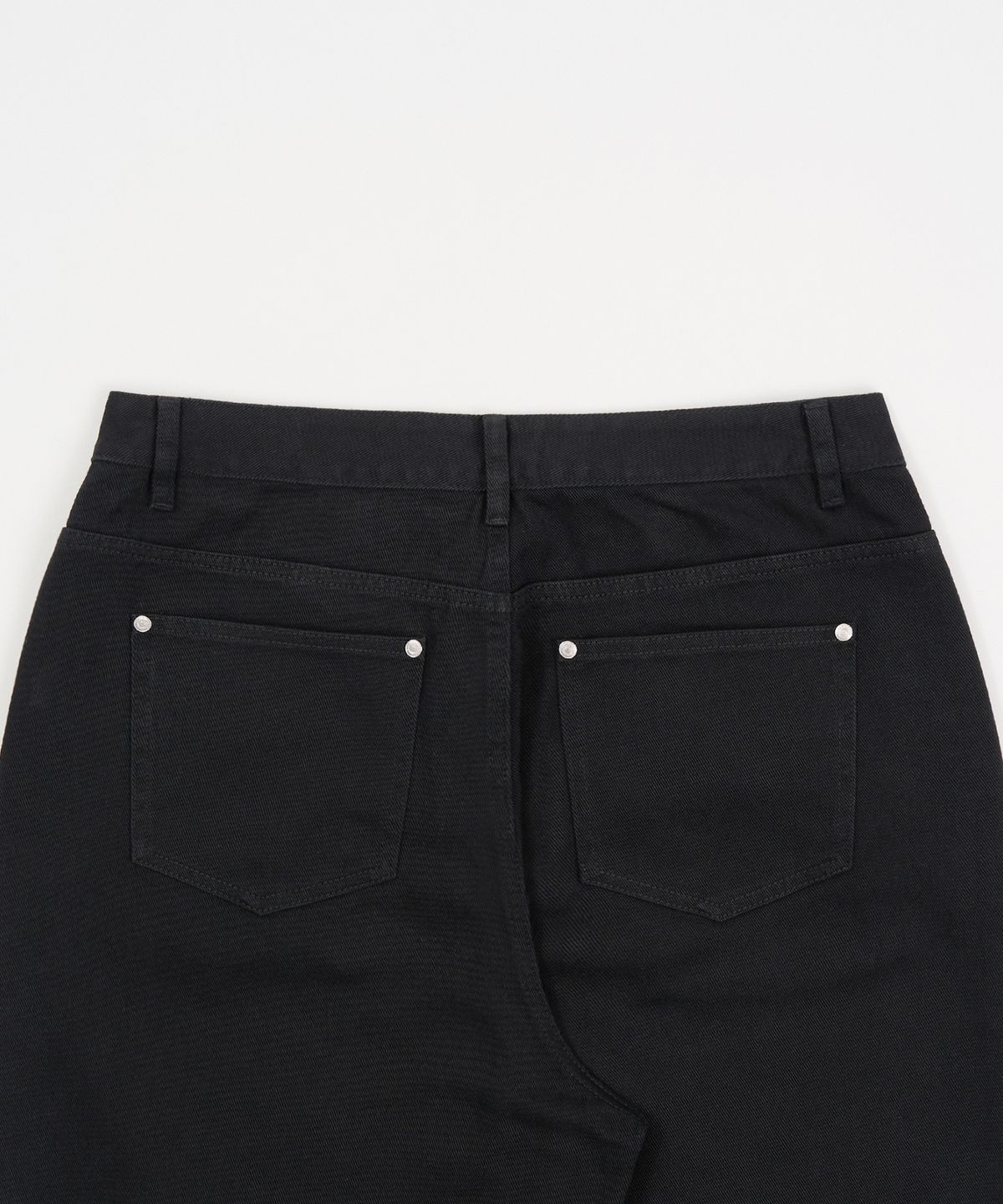 엑스컨테이너(EXCONTAINER) 데일리 커브드 코튼 팬츠 (BLACK)