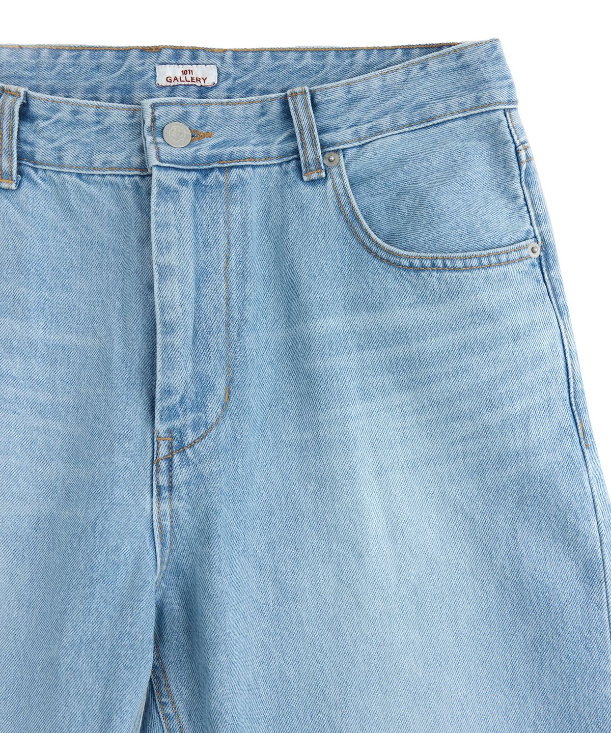1011갤러리(1011 GALLERY) Gallery Denim Skate Pants  - Light Blue