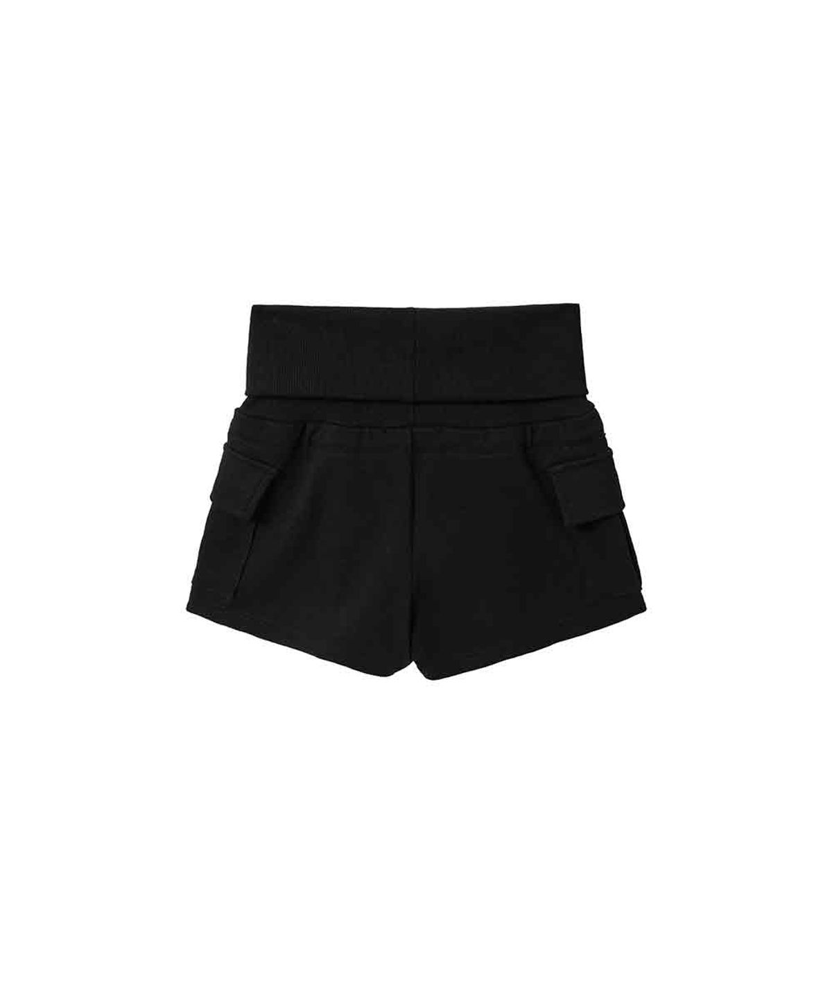 렌세(RENSE) Cargo Micro Rib Shorts Black