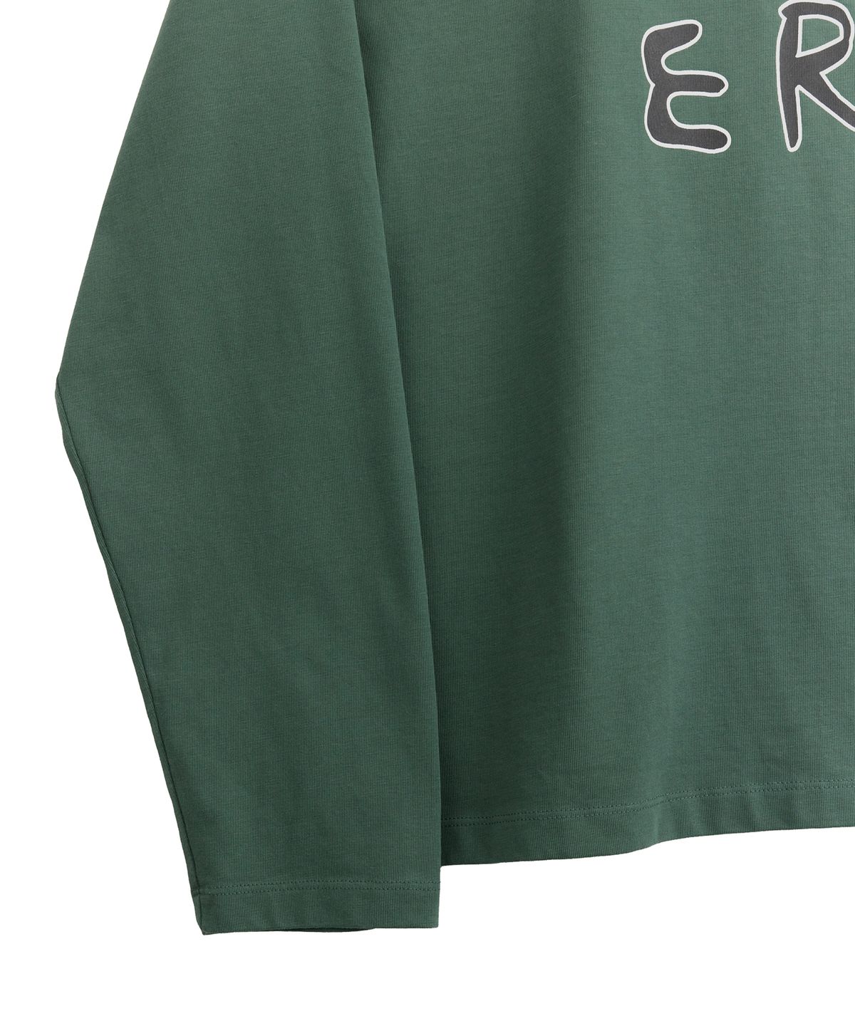 1011갤러리(1011 GALLERY) Gallery Logo Long Sleeve T-Shirts - Green