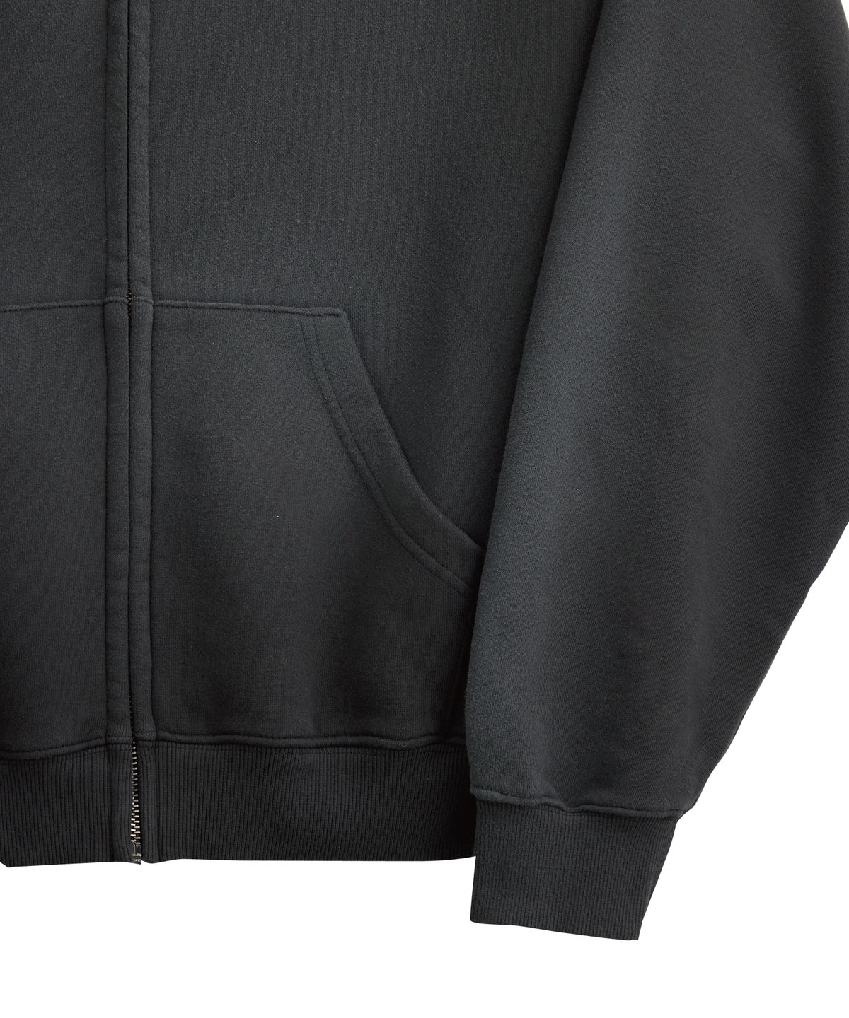 1011갤러리(1011 GALLERY) Faded Surfer Logo Hoodie Zip-Up - Washed Charcoal