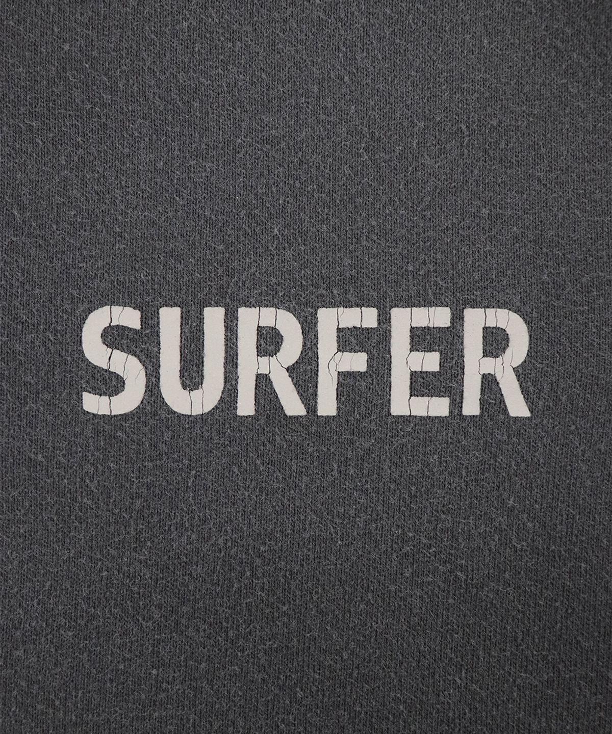1011갤러리(1011 GALLERY) Faded Surfer Logo Hoodie Zip-Up - Washed Charcoal