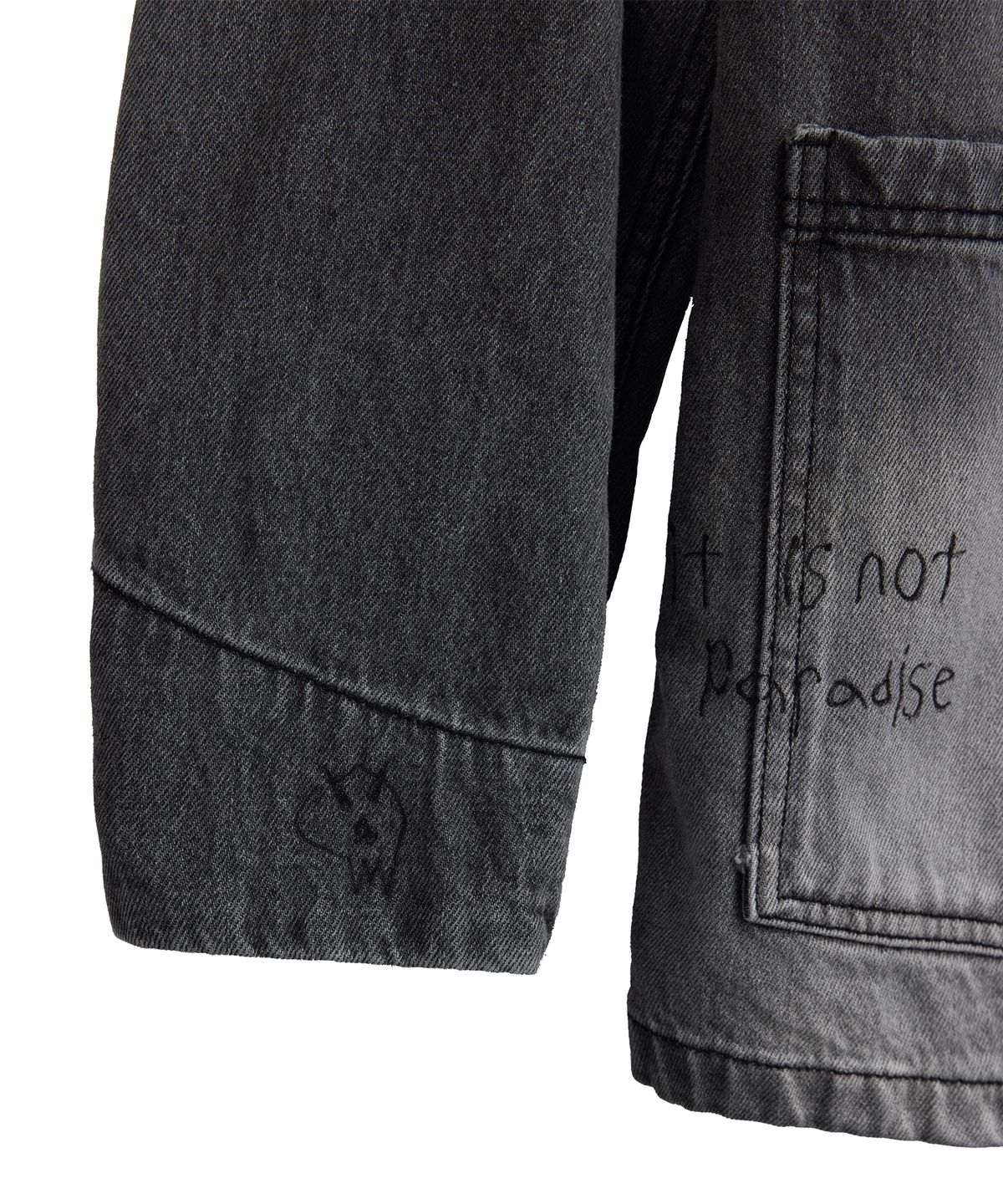 1011갤러리(1011 GALLERY) Cotton Chore Jacket - Washed Black